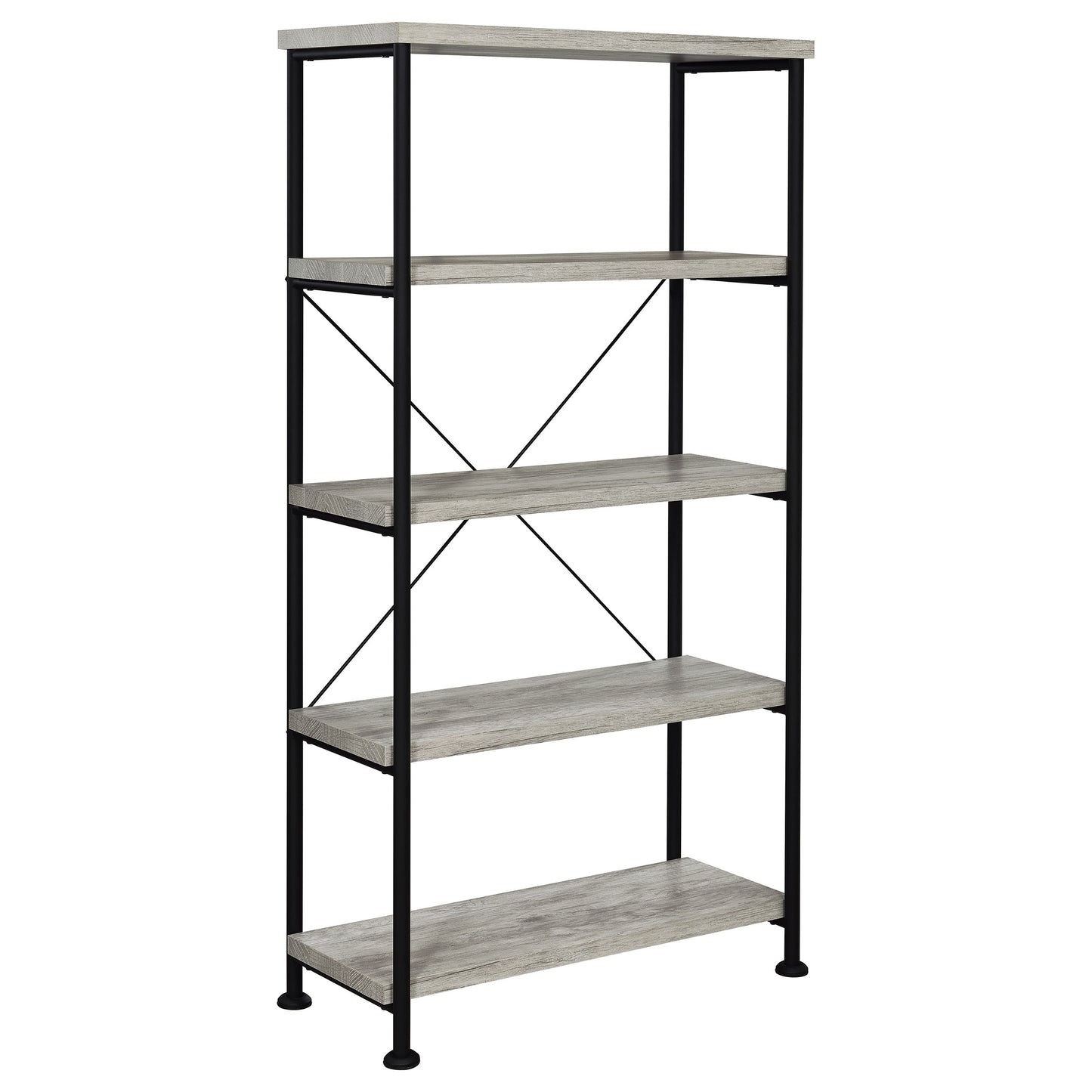 Analiese 63-inch 4-shelf Bookshelf Grey Driftwood