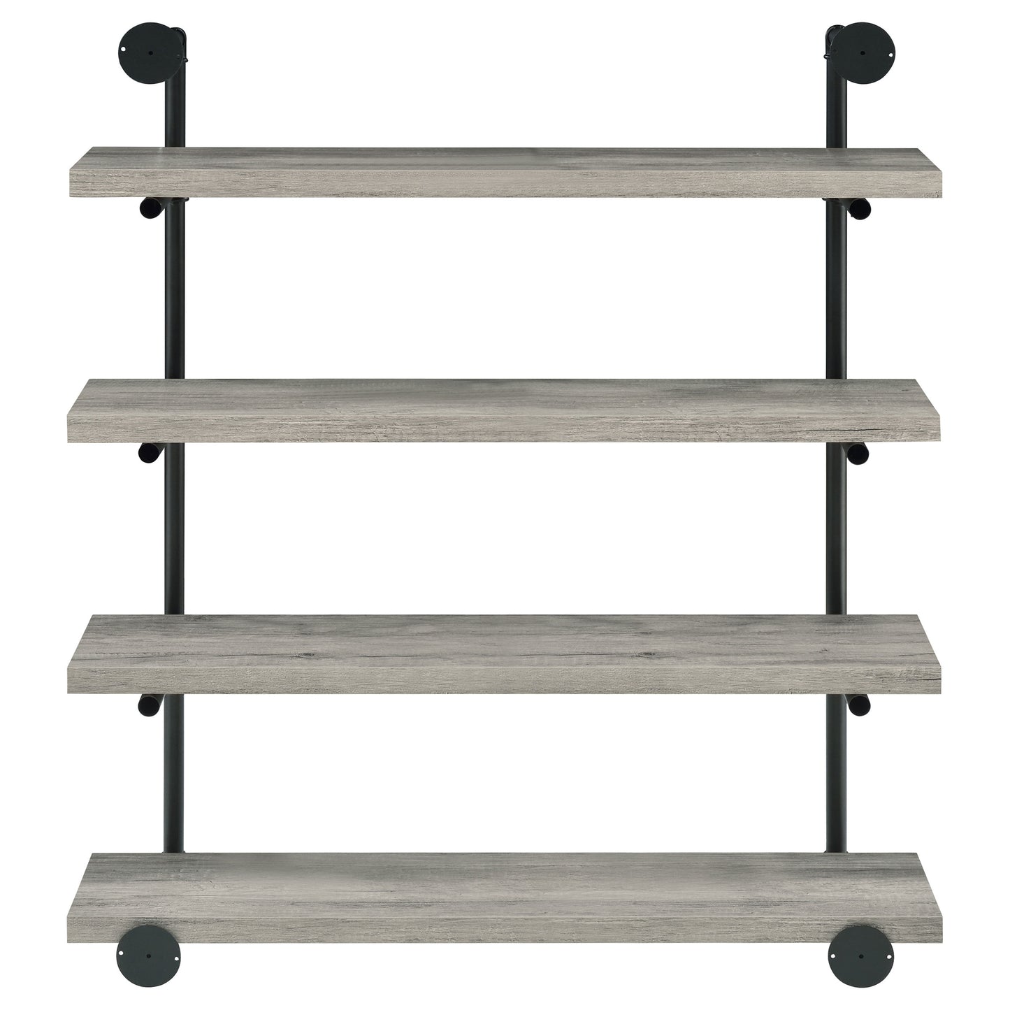 Elmcrest 39-inch 4-shelf Wall Bookshelf Grey Driftwood