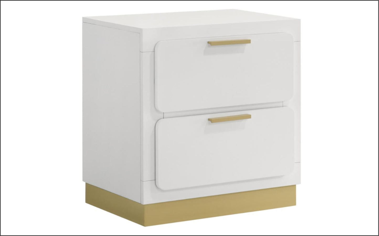 Caraway 2-drawer Nightstand White