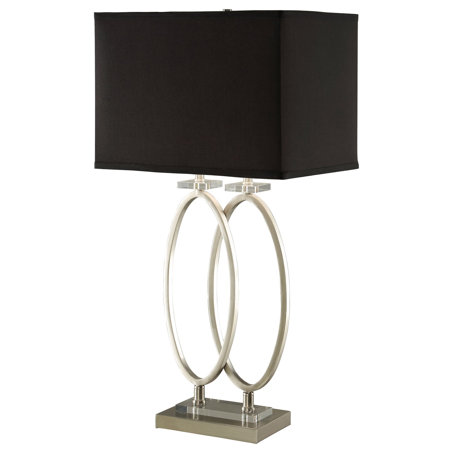 Izuku 29-inch Rectangular Shade Table Lamp Brush Nickel