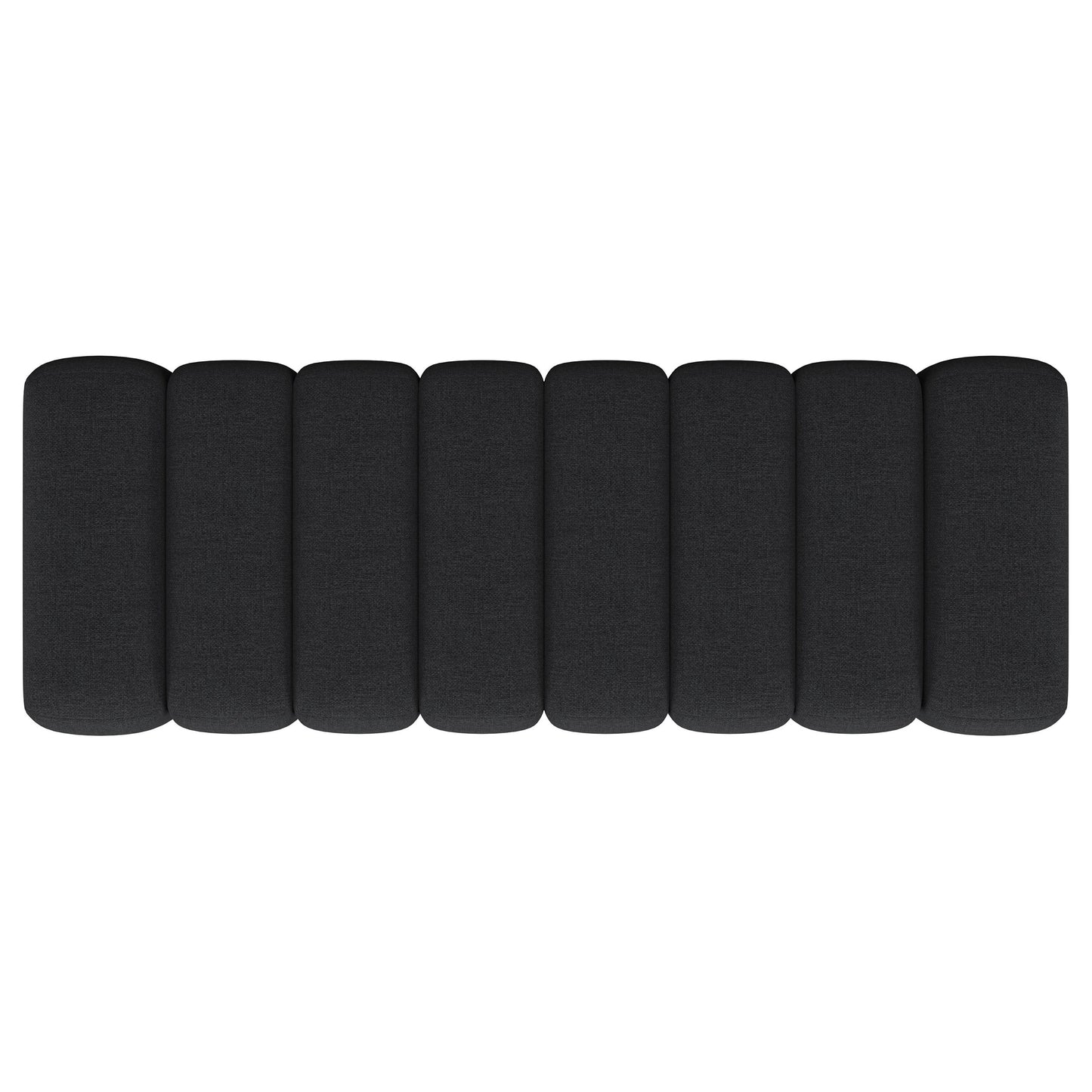 Summer Fabric Upholstered Tufted Accent Bench Charcoal