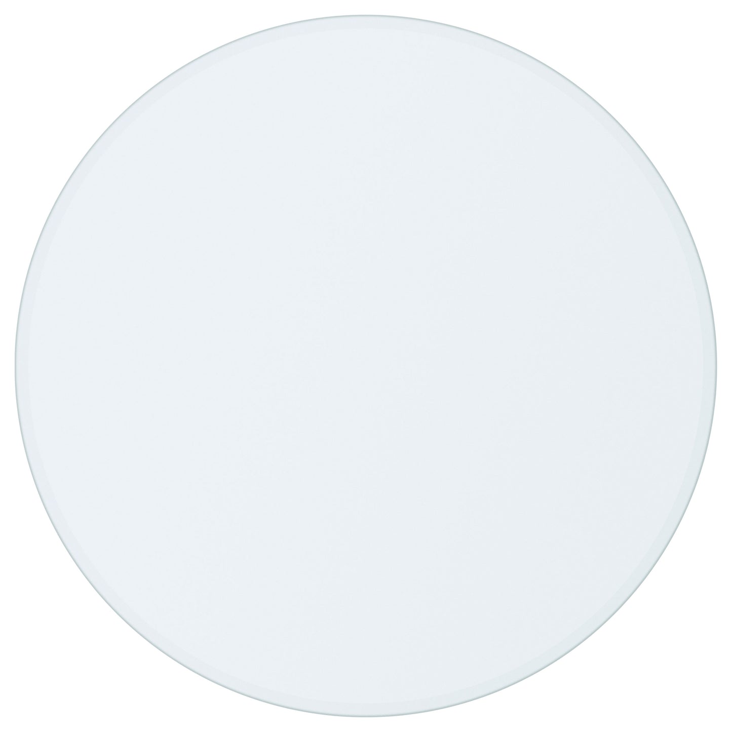 25-inch 8mm Round Clear Tempered Glass Top