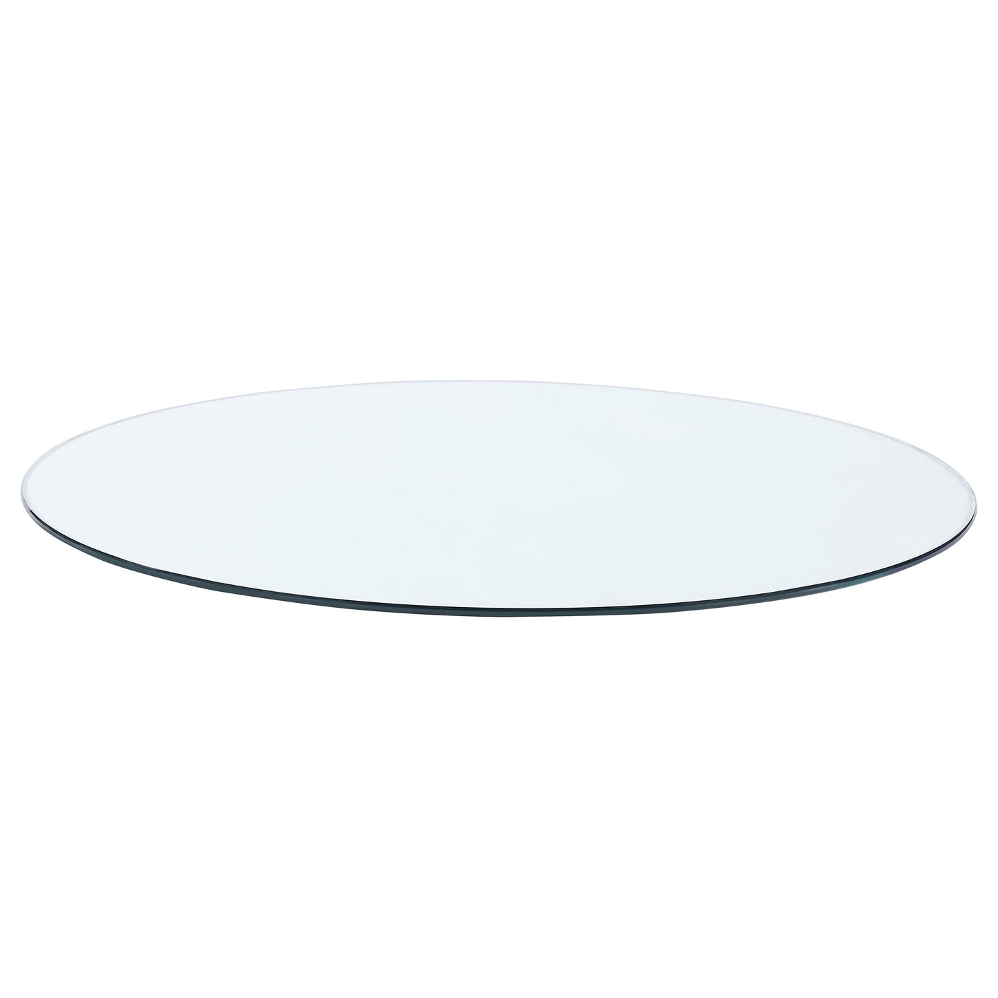 52-inch 12mm Round Clear Tempered Glass Top