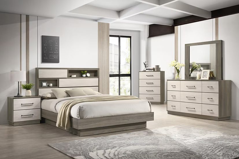 River Bedroom Queen Set 4 Pc