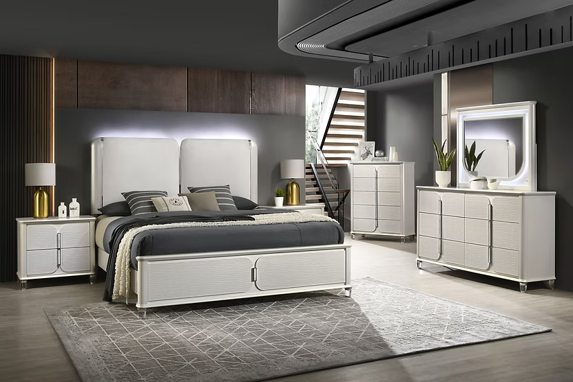 Amara Bedroom Queen Set 4 Pcs
