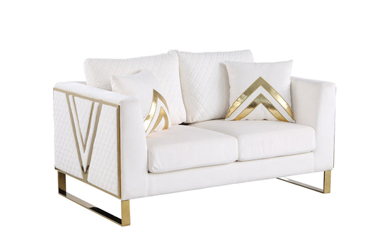 Vista Bonita Sofa-Loveseat  Set White