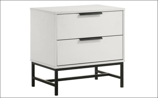 Sonora 2-drawer Nightstand Bedside Table White
