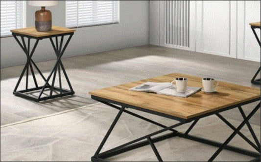 Borup 3 Pc. Table Set Natural/Black