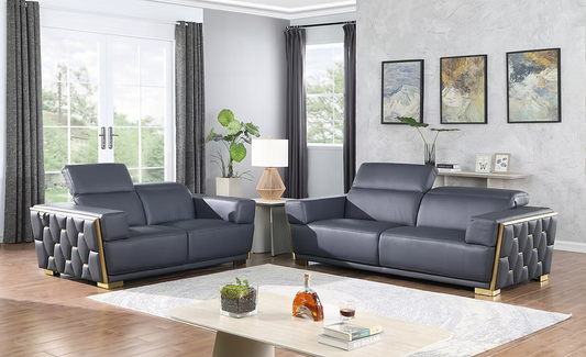 Hexor MI-1245 Sofa-Loveseat Set Navy