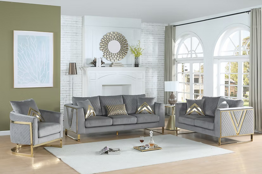 Vista Bonita Sofa-Loveseat-Chair Set Grey