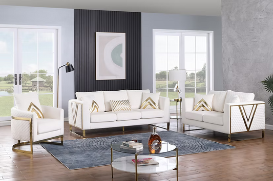 Vista Bonita Sofa-Loveseat-Chair Set Cream