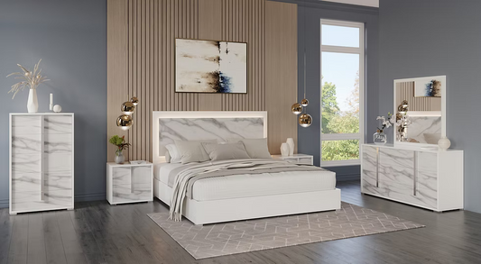 Sonia Collection talian Bedroom Set Queen 5 Pc