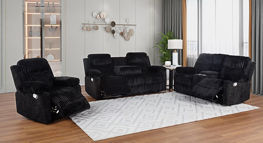 Lexy2PCS (SOFA & LOVESEAT) Black
