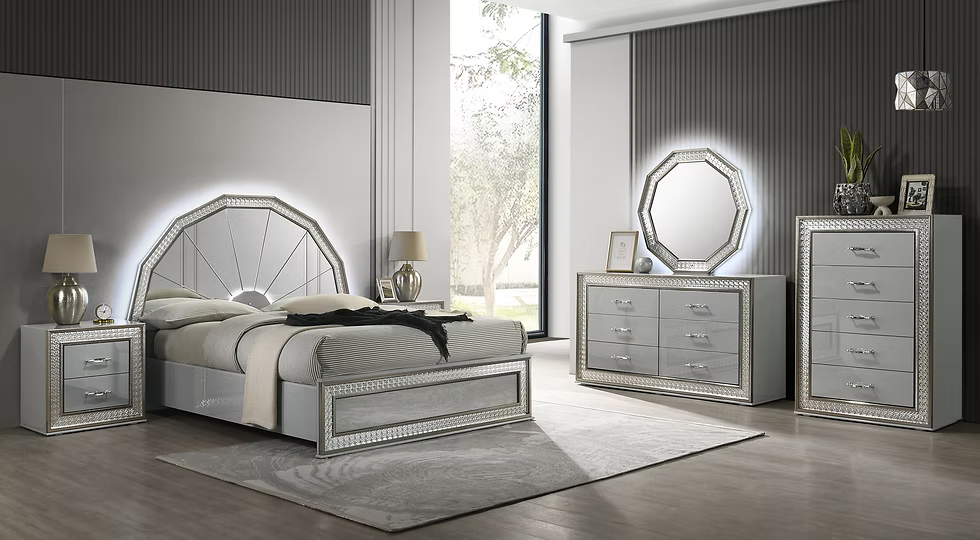 Dubai Bedroom Set Queen 4 Pc