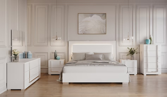 Antonella Collection Italian Bedroom Set Queen 5 Pc