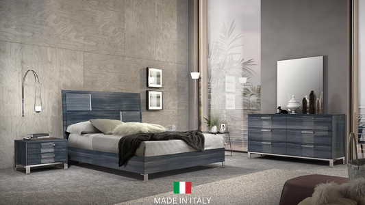 Delia Collection Italian Bedroom Set King 5 Pc