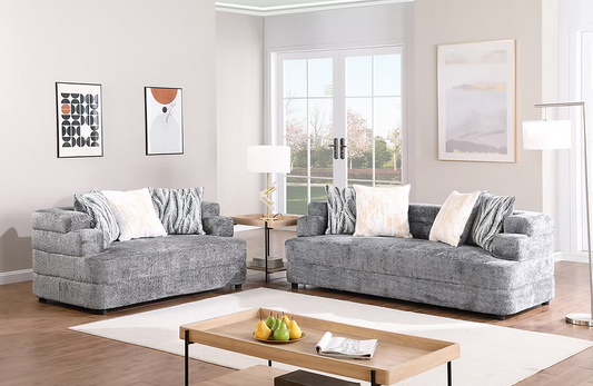 Steoso Sofa and Loveseat Charcoal