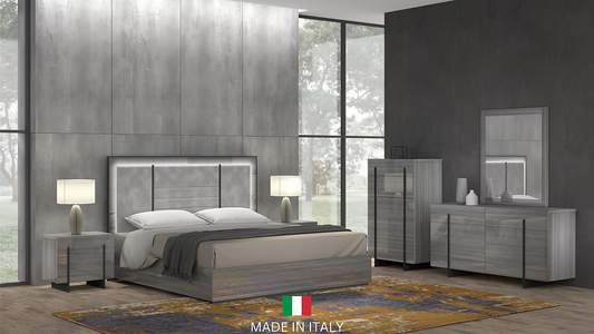 Blade Collection Italian Bedroom Set Queen 4 Pc