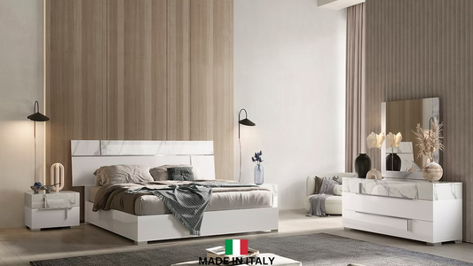 Sunset 2 Collection Italian Bedroom Set King 4 Pc