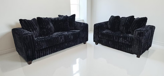Gia Sofa and Loveseat Blue