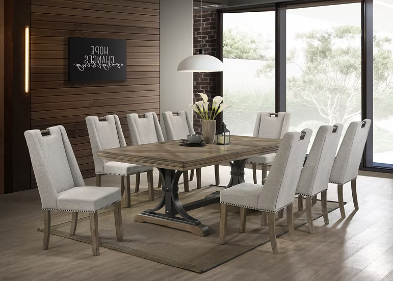 Gaby Dining Set 6 Chairs OR 5 chairs & bench