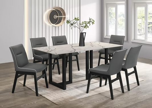Farrin DIning Set White 7 Pc