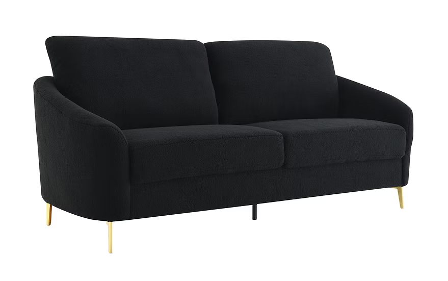 Lila Sofa and Loveseat Black