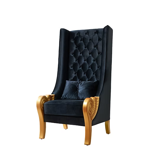 A-CH02 Throne 62.5" Tall (Black)
