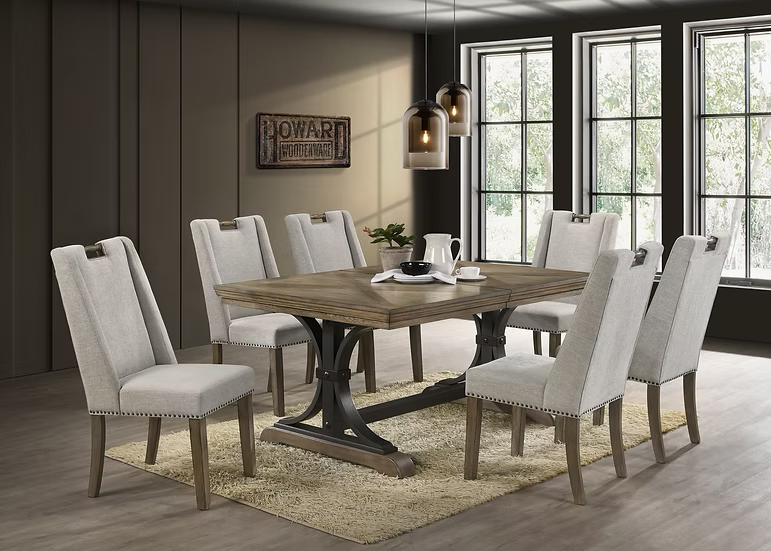 Gaby Dining Set 6 Chairs OR 5 chairs & bench