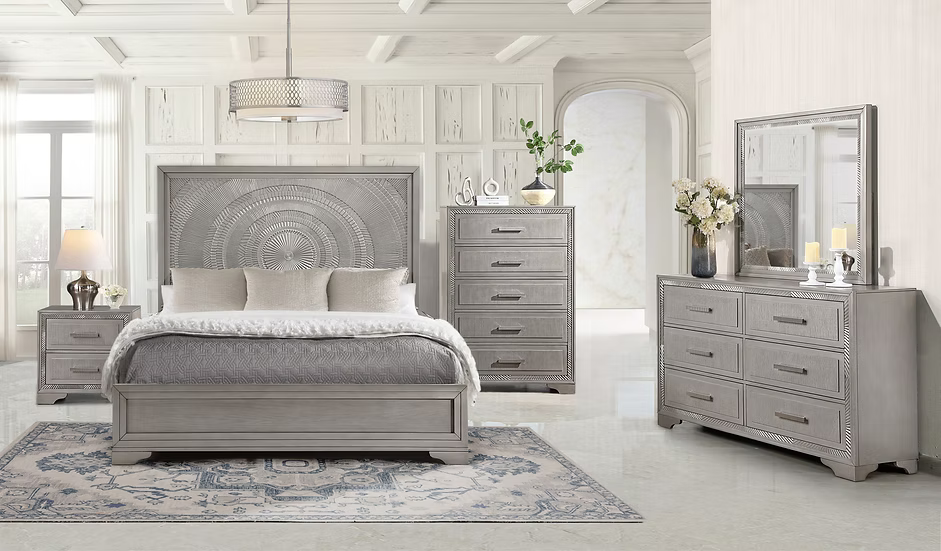 Miramar Bedroom King Set 4 Pc