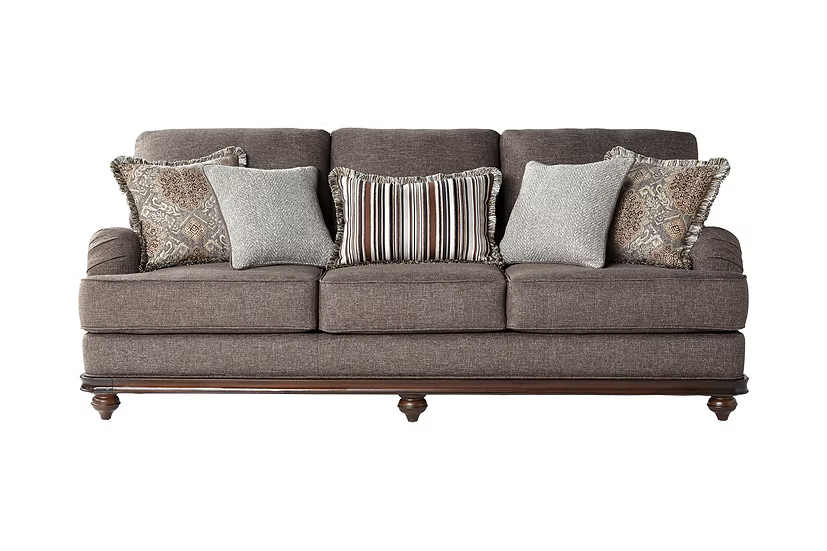 Driftwood Sofa-Loveseat Set Wood Trim