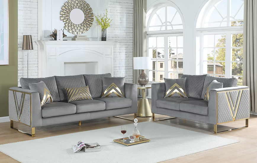 Vista Bonita Sofa-Loveseat Set Grey