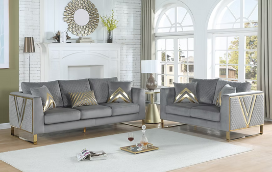 Vista Bonita Sofa-Loveseat Set Grey