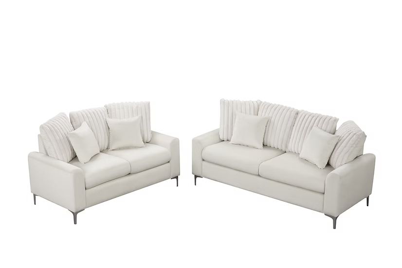ELina Sofa and Loveseat Beige