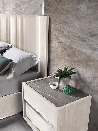 Christine Collection (Beige) Bedroom Set King 4 Pc