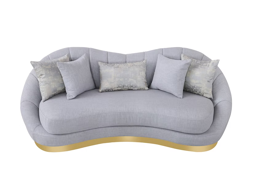 Olena Sofa-Loveseat Set Dove Grey