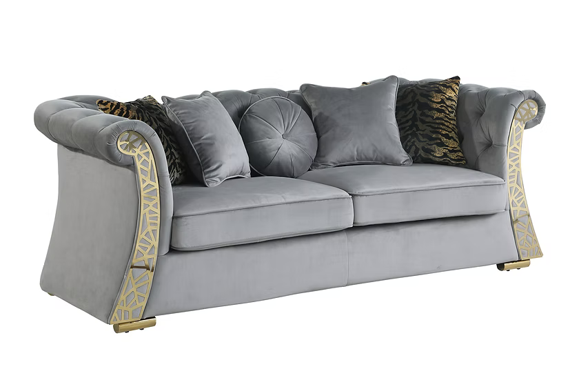 Curamu Sofa-Loveseat Set grey