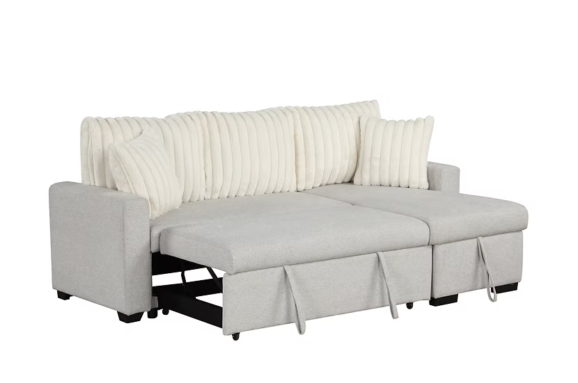 Nori (Black) Sofa Bed/Storage Sectional