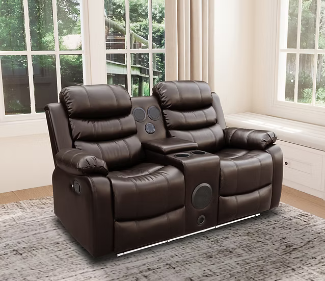Marisol 2 pcs Reclining Sofa & Loveseat Brwon