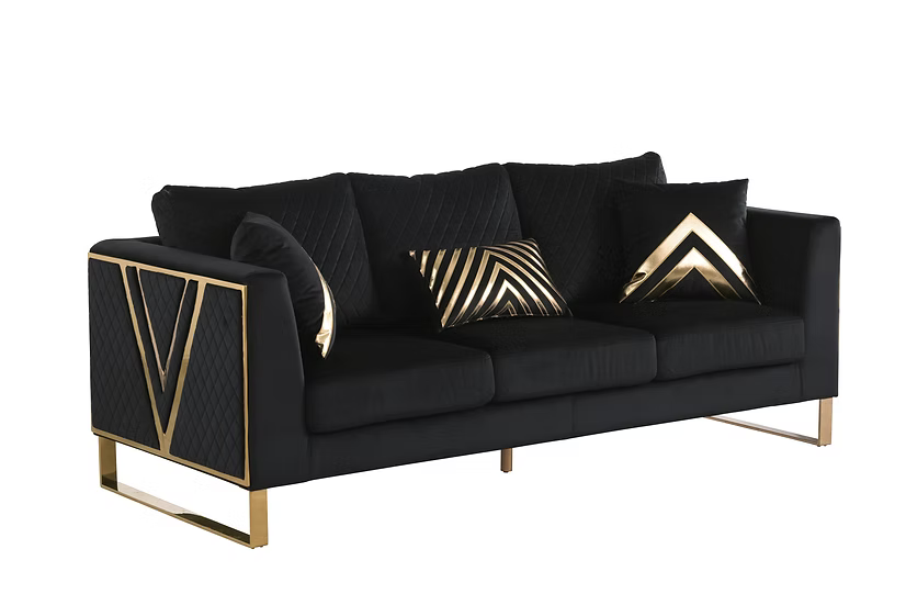 Vista Bonita Sofa-Loveseat  Set Black