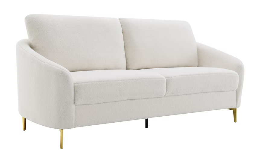 Lila Sofa and Loveseat White