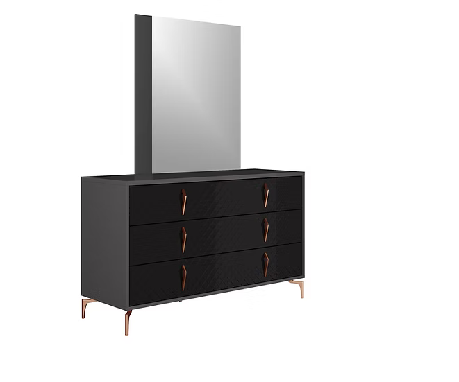 Osiris Collection Italian Bedroom Set Queen 4 Pc