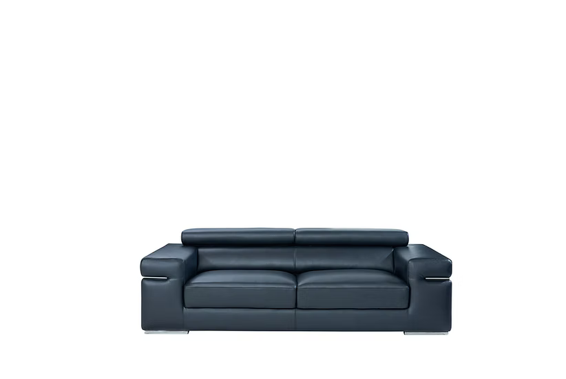 Soho Italian Leather Sofa-Loveseat-Chair Black