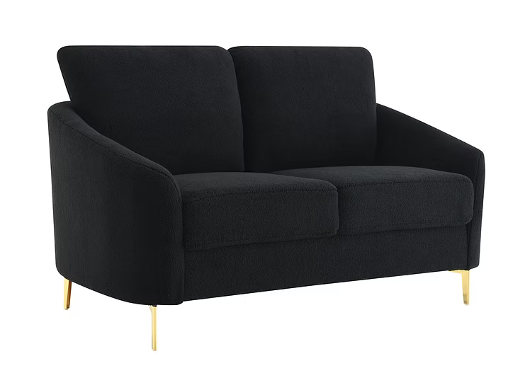 Lila Sofa and Loveseat Black