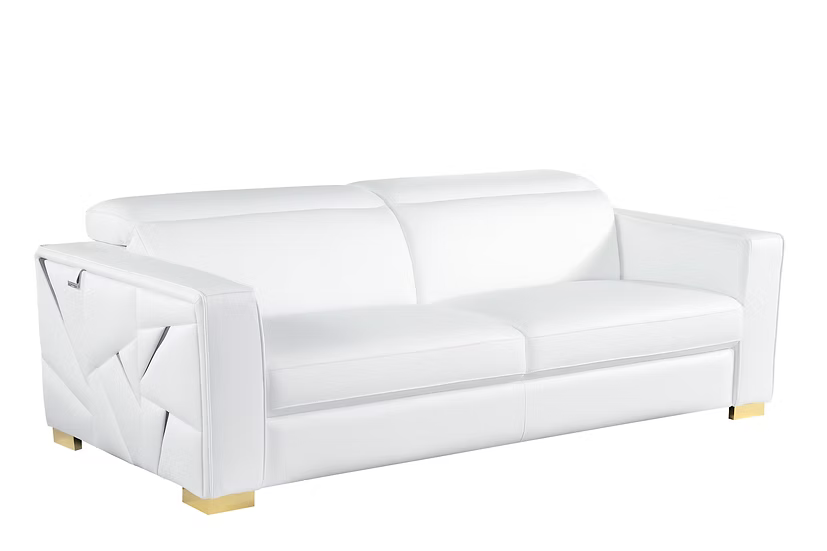 Astra Mi-1240 Sofa-Loveseat Set White