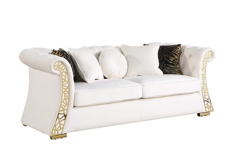 Curamu Sofa-Loveseat Set Cream