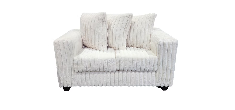Gia Sofa and Loveseat Ivory
