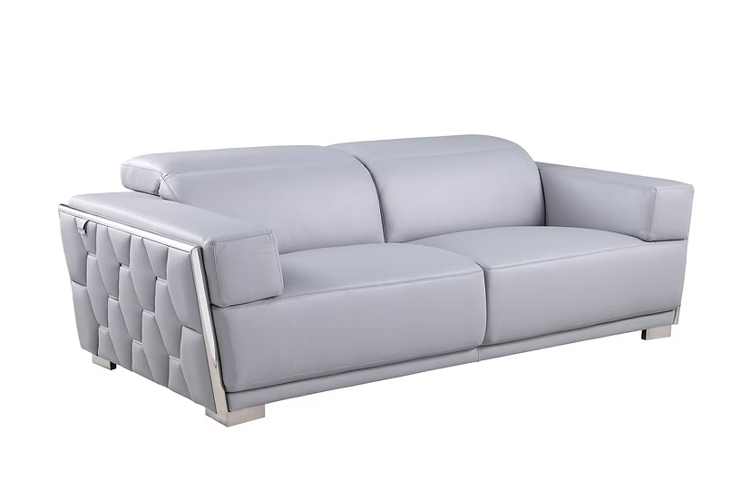 Hexor MI-1245 Sofa-Loveseat Set Light Blue