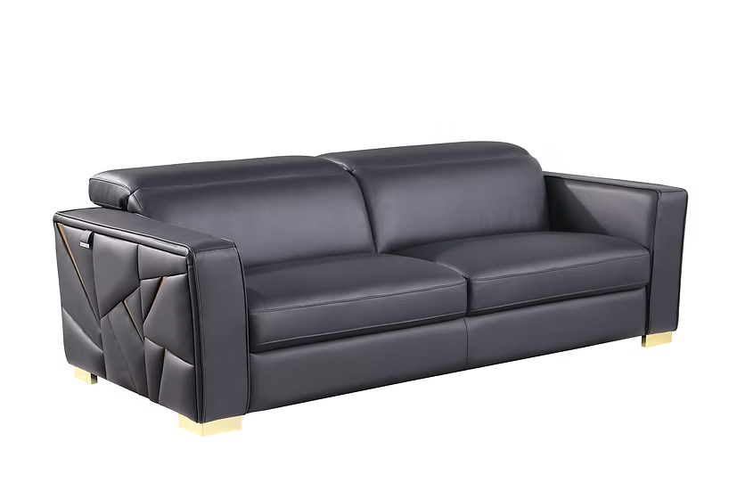 Astra Mi-1240 Sofa-Loveseat-Chair Set Dark Navy