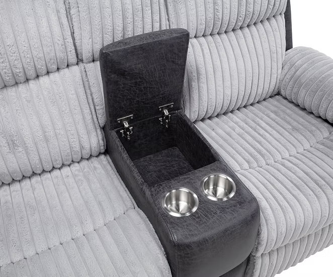 Lexy 3PCS (SOFA & LOVESEAT, RECLINER) GREY